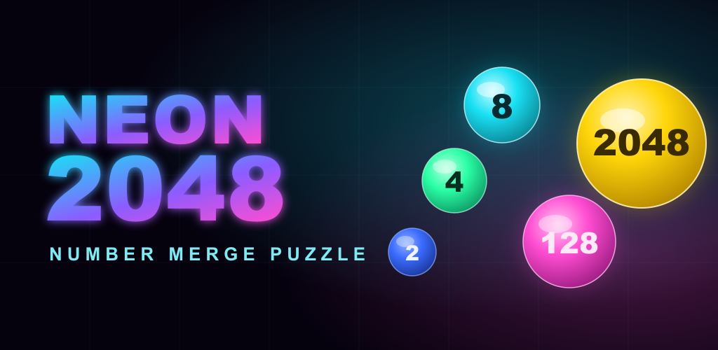 Neon 2048 key art